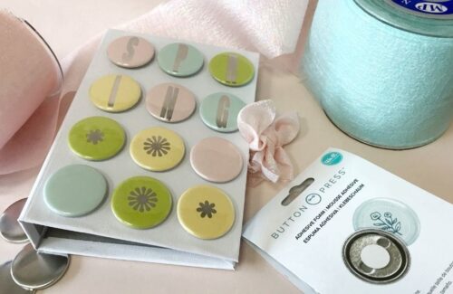 Tutorial Button Press Scrapbooking